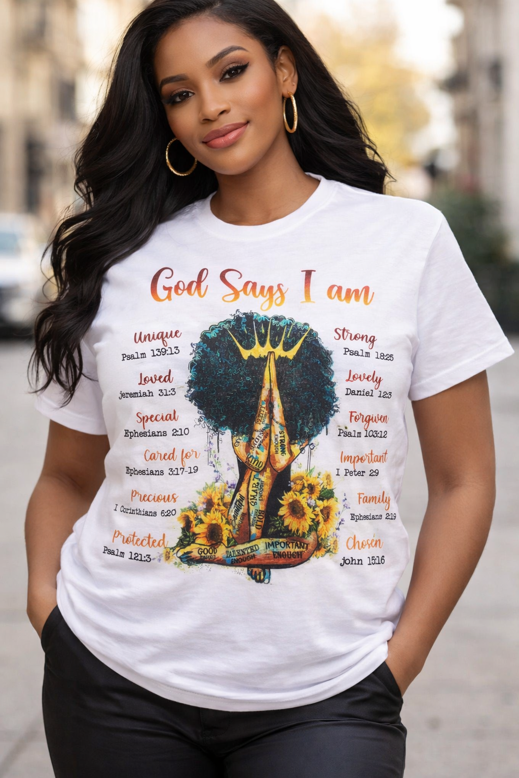 God Says I Am – Inspirational Faith T-Shirt