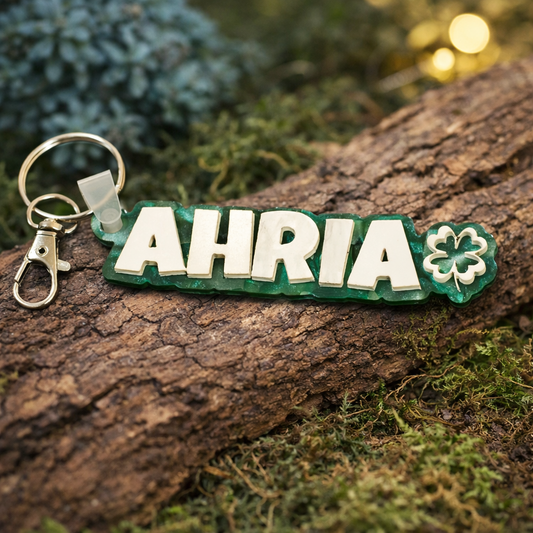 Personalized Layered Name Keychain