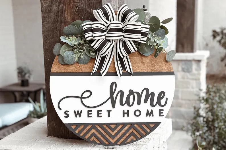 Home Sweet Home Wooden Sign
