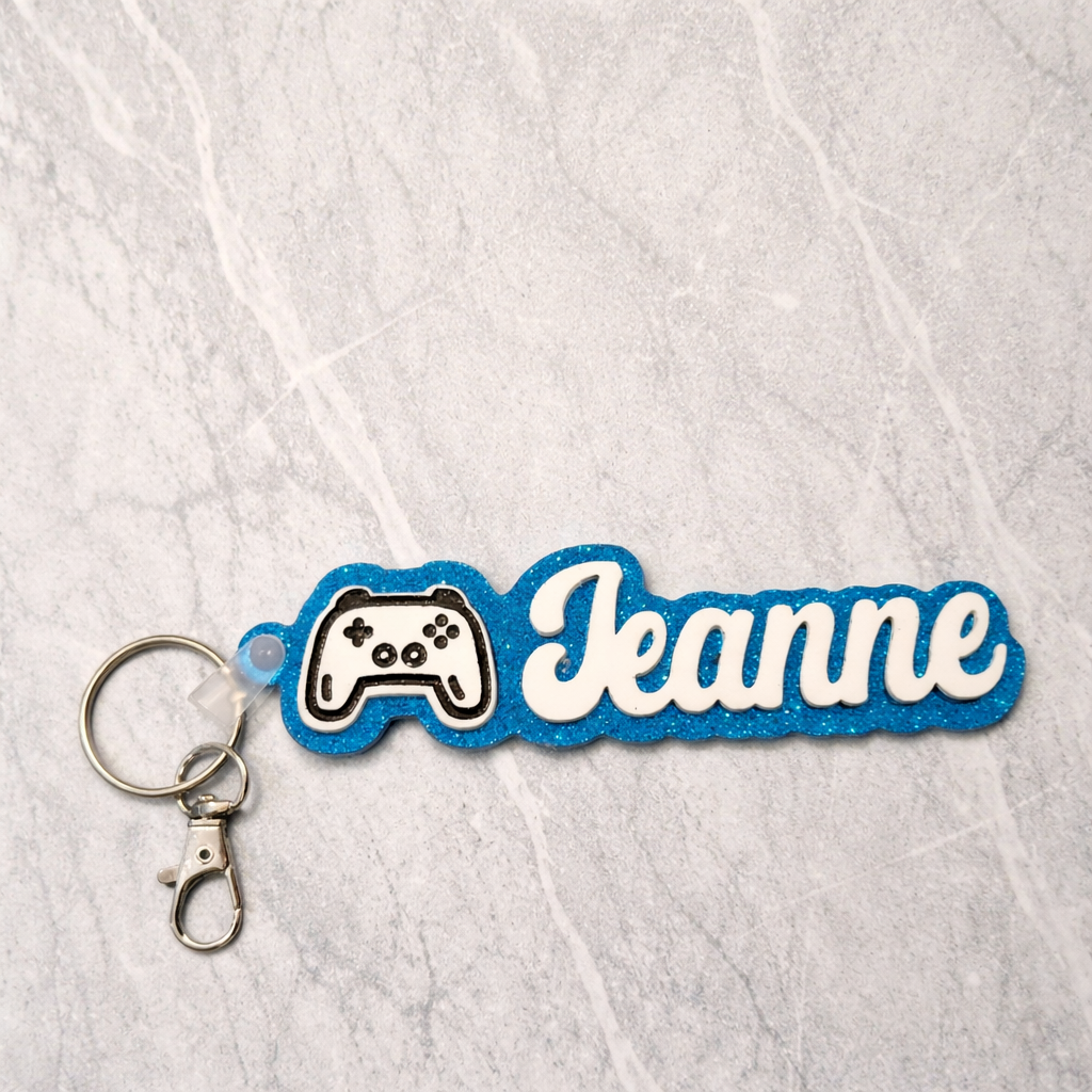 Personalized Layered Name Keychain