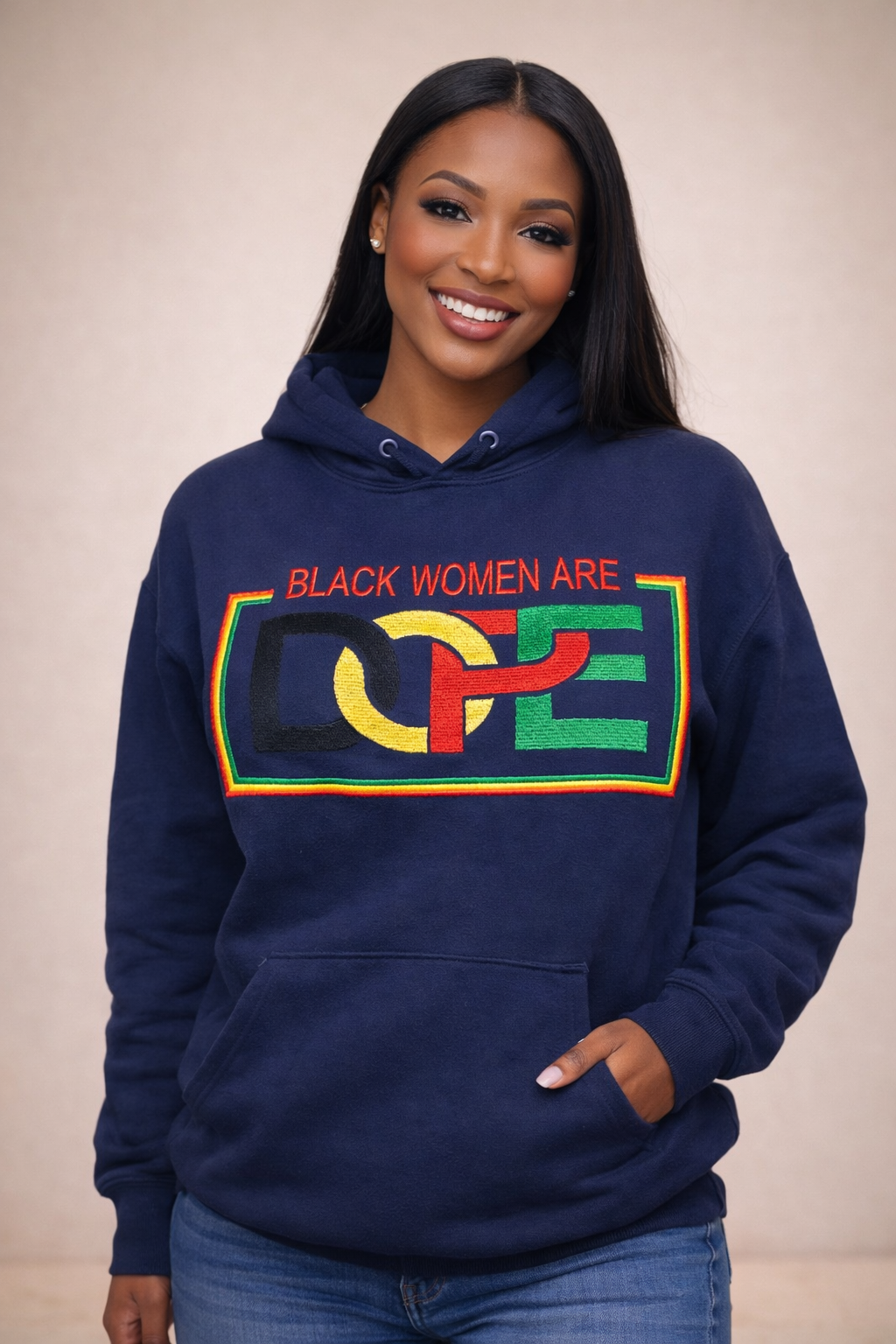 Embroidered Black Women Are DOPE Hoodie
